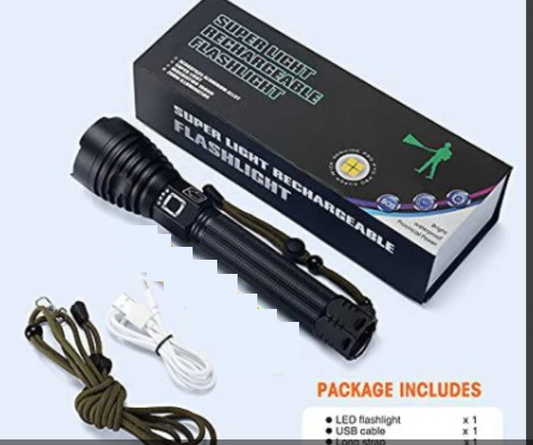 P90 LED Rechargeable Laser Flashlight